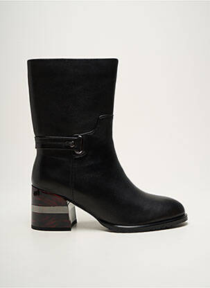 Botine/ghete material neted toc de 4 la 6 cm negru METAMORF'OSE femeie