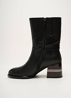 Botine/ghete material neted toc de 4 la 6 cm negru METAMORF'OSE femeie