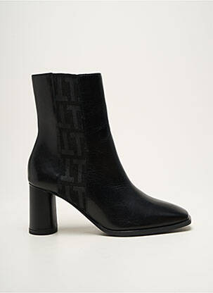 Botine/ghete material neted toc de 7 la 9 cm negru TAMARIS femeie