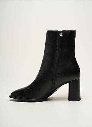 Botine/ghete material neted toc de 7 la 9 cm negru TAMARIS femeie