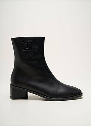 Botine/ghete material neted toc de 4 la 6 cm negru TAMARIS femeie