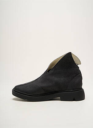 Botine/ghete material neted toc plat până la 3 cm negru PAPUCEI femeie