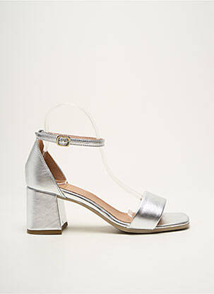Sandale/Pantofi decupați argintiu METAMORF'OSE femeie