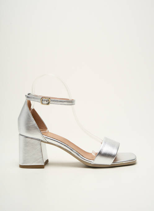 Sandale/Pantofi decupați argintiu METAMORF'OSE femeie