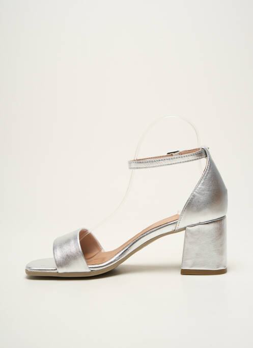 Sandale/Pantofi decupați argintiu METAMORF'OSE femeie