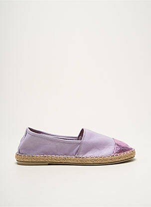 Espadrile țesătură satinată toc plat până la 3 cm violet ELUE PAR NOUS femeie