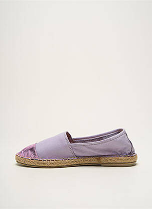 Espadrile țesătură satinată toc plat până la 3 cm violet ELUE PAR NOUS femeie