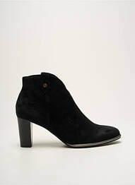 Botine/ghete vârf ascuțit toc de 4 la 6 cm negru FUGITIVE BY FRANCESCO ROSSI femeie