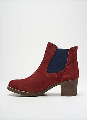 Botine/ghete nubuc toc de 4 la 6 cm roșu PINTO DI BLU femeie