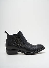 Botine/ghete material neted toc plat până la 3 cm negru METISSE femme