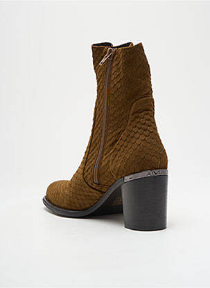 Botine/ghete toc pătrat toc de 4 la 6 cm verde ADIGE femeie