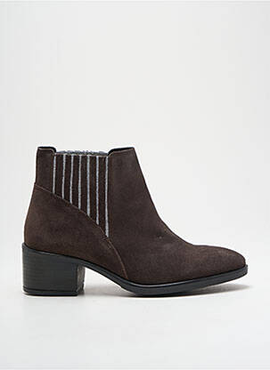 Botine/ghete nubuc toc de 4 la 6 cm maro WE DO femeie
