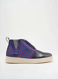 Slip-on-uri material neted toc plat până la 3 cm violet VADDIA femme