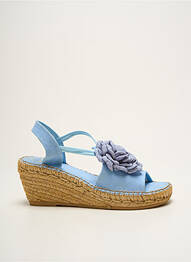 Espadrile vârf deschis toc de 7 la 9 cm albastru TONI PONS femeie