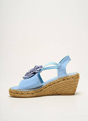 Espadrile vârf deschis toc de 7 la 9 cm albastru TONI PONS femeie