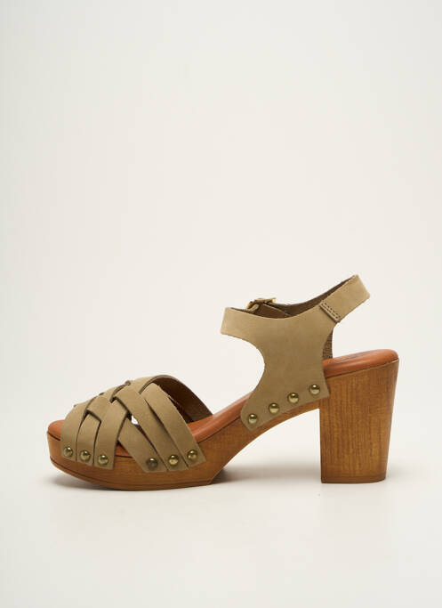 Sandale/Pantofi decupați verde COCO ET ABRICOT femeie