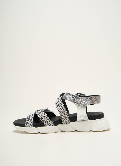 Sandale/Pantofi decupați argintiu PHILIPPE MORVAN femeie