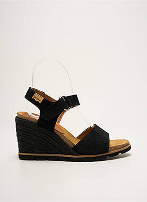 Espadrile vârf deschis toc de 7 la 9 cm negru TONI PONS femeie