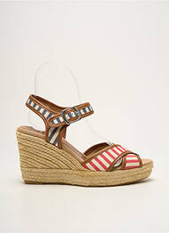 Espadrile închidere cu buclă(e) toc de 7 la 9 cm roșu TONI PONS femme
