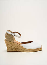 Espadrile vârf rotund toc de 7 la 9 cm alb TONI PONS femeie