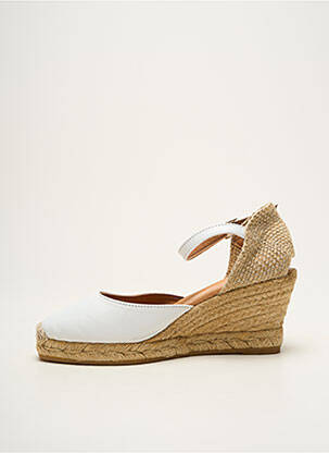 Espadrile vârf rotund toc de 7 la 9 cm alb TONI PONS femeie