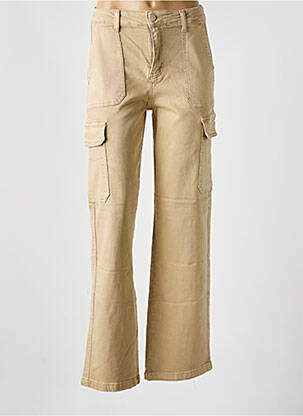 Pantalon cargo croială dreaptă bej ANA LUCY femeie