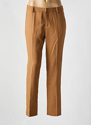 Pantalon slim închidere cu fermoar sub clapetă cu cârlig bej ATTENTIF bărbat