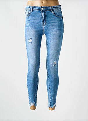Blugi skinny buzunare albastru MISS FANNY femeie