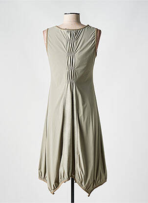 Rochie midi fără mâneci fără mâneci verde SUN LIGHT femeie