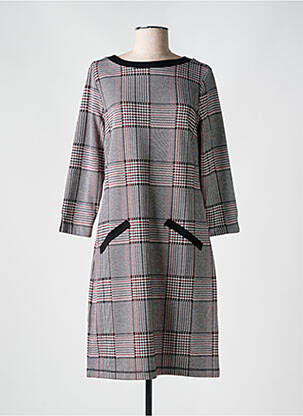 Rochie midi mâneci lungi mâneci lungi gri HAJO femeie