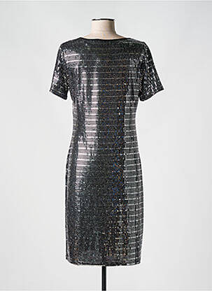 Rochie midi mâneci scurte mâneci scurte argintiu HALOGENE femeie