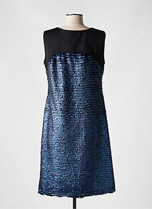 Rochie midi fără mâneci fără mâneci albastru HALOGENE femeie