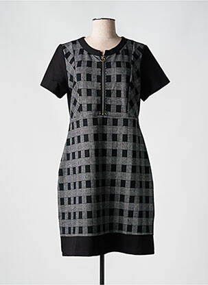 Rochie midi mâneci scurte mâneci scurte negru S.QUISE femeie