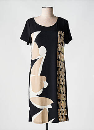 Rochie scurtă mâneci scurte mâneci scurte negru TELMAIL femeie