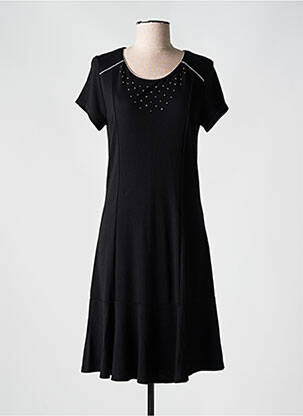 Rochie midi mâneci scurte mâneci scurte negru KAYANE femeie