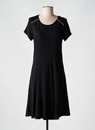 Rochie midi mâneci scurte mâneci scurte negru KAYANE femme