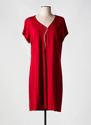Rochie midi mâneci scurte mâneci scurte roșu KAYANE femeie