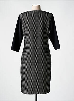 Rochie midi mâneci 3/4 mâneci 3/4 negru HALOGENE femeie