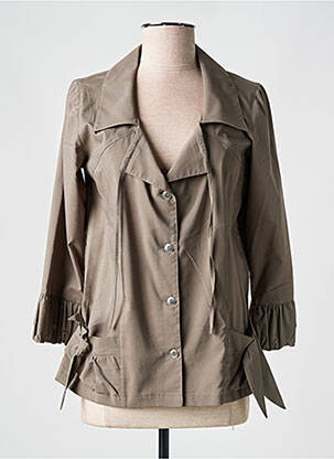 Jachete casual guler tip costum verde TELMAIL femeie