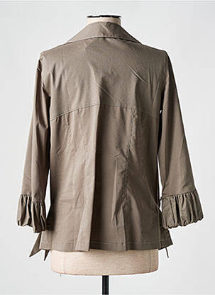 Jachete casual guler tip costum verde TELMAIL femeie