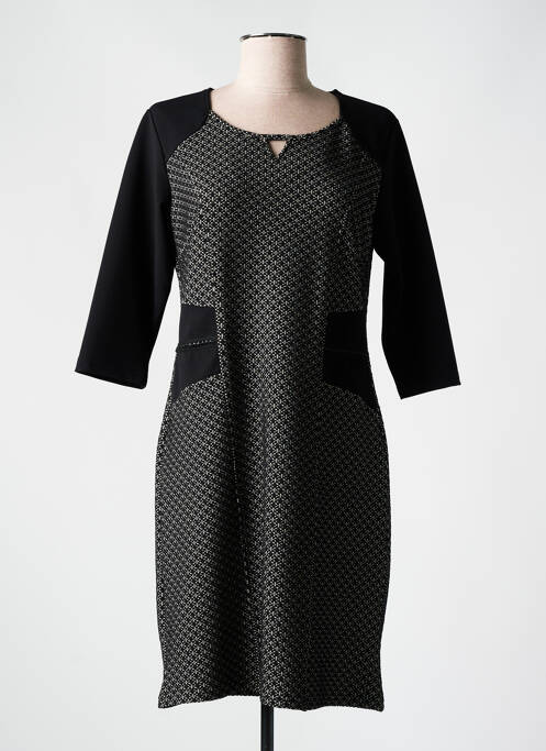 Rochie midi negru HALOGENE femeie