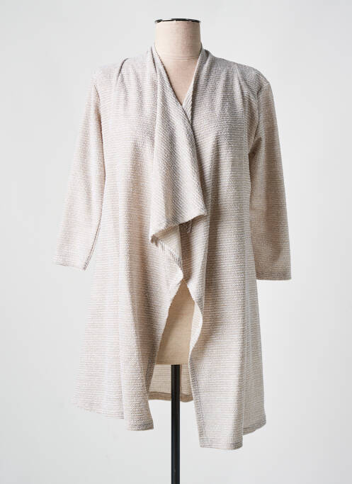 Vestă cu mâneci lungi bej POURQUOI PAS NOUS femeie