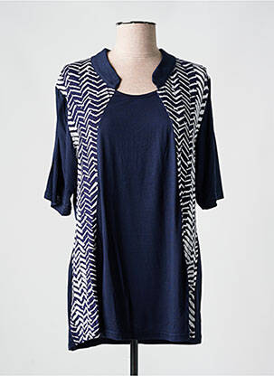 Tunică mâneci scurte albastru DEOMINO femeie