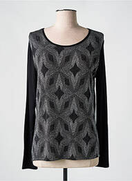Top elasticitate mâneci lungi negru KAYANE femeie