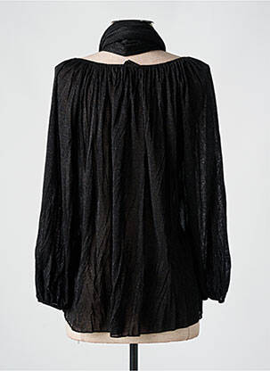 Top croială fluidă mâneci 3/4 negru VIE NOCTURNE femeie
