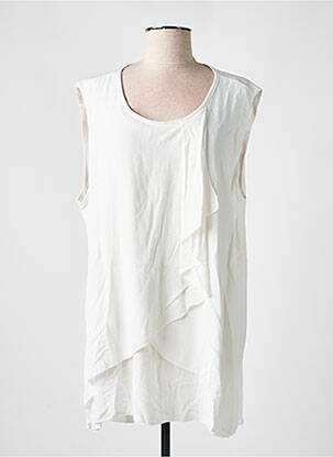 Tunică fără mâneci bej DEOMINO femeie