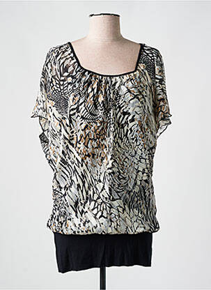 Tunică mâneci scurte negru ZANTE femeie