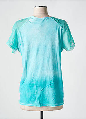 Tricou elasticitate mâneci scurte albastru CPM femeie