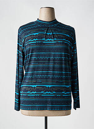 Tricou mâneci lungi mâneci lungi albastru CLAUDE DE SAIVRE femeie