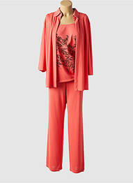 Set pantaloni buzunare portocaliu LUISA VIOLA femme